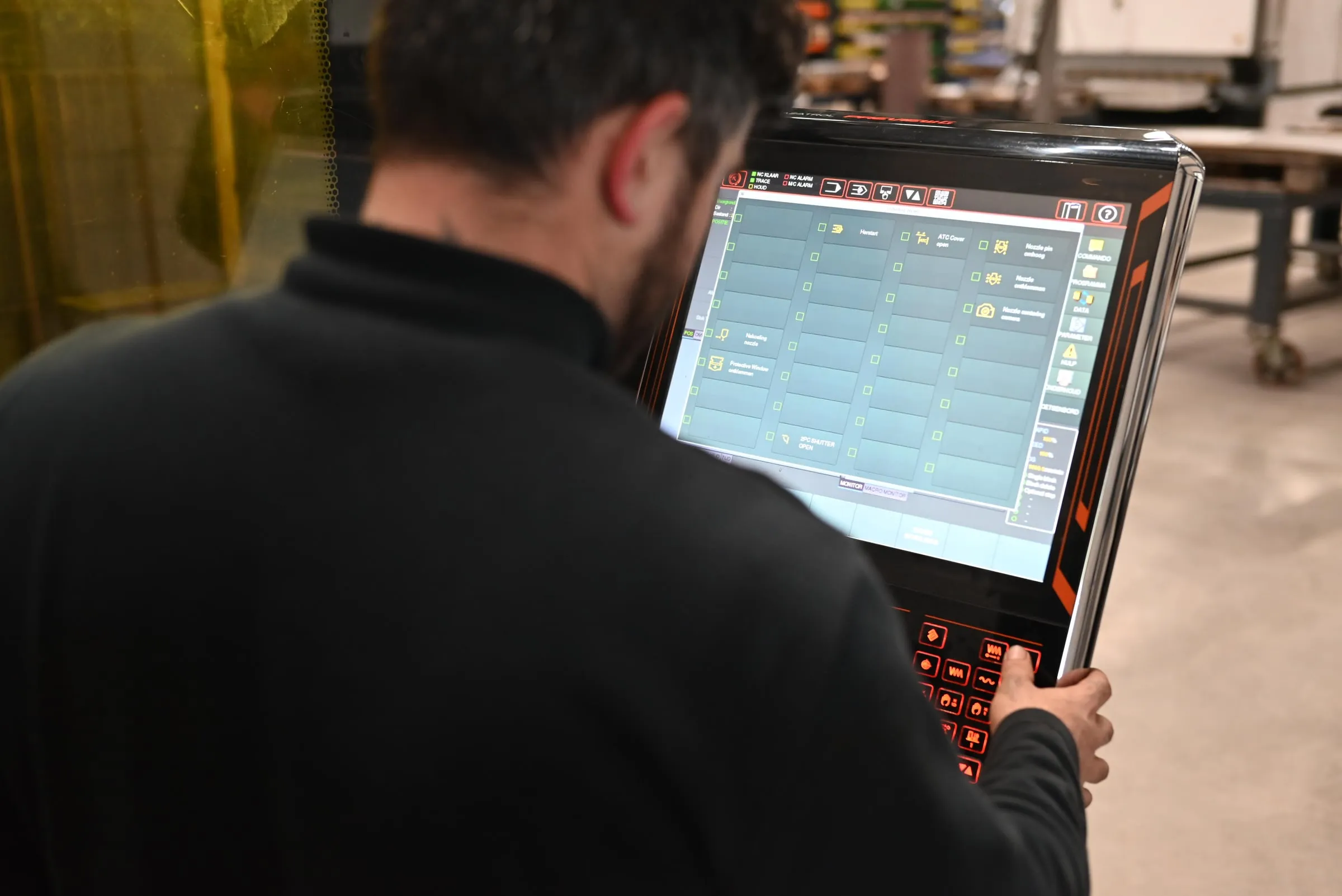 Werkvoorbereiding aan de machinebesturing